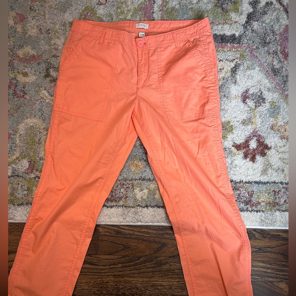 NWOT -never worn! Tangerine color - lightweight JCrew summer pants
